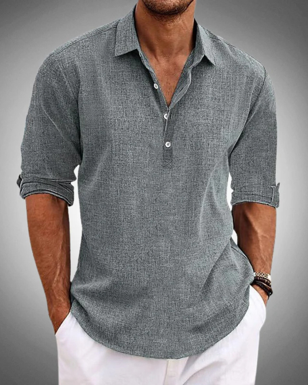 SABBIOâ„¢|Camicia Classica Uomo