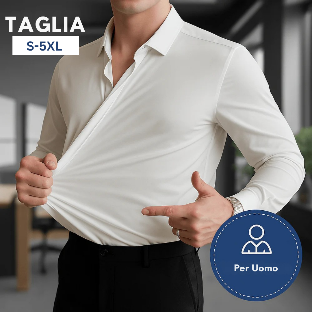 SALVINOâ„¢|CAMICIA ANTIPIEGA STRETCH