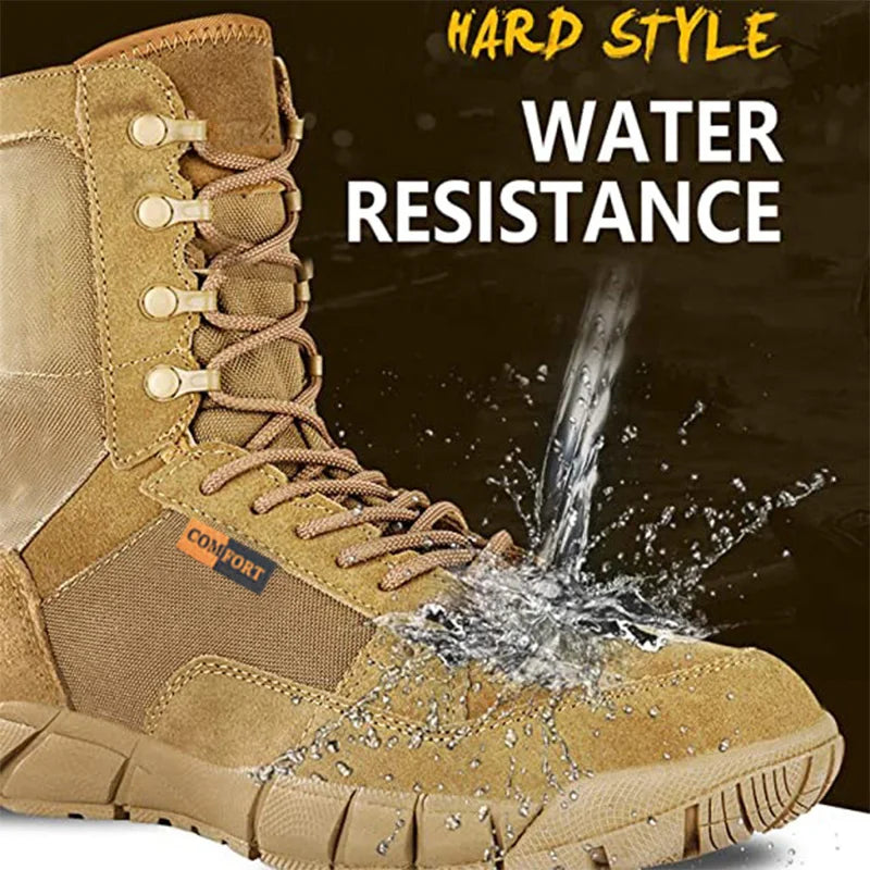 Men's Lightweight Waterproof Tactical Combat Boots