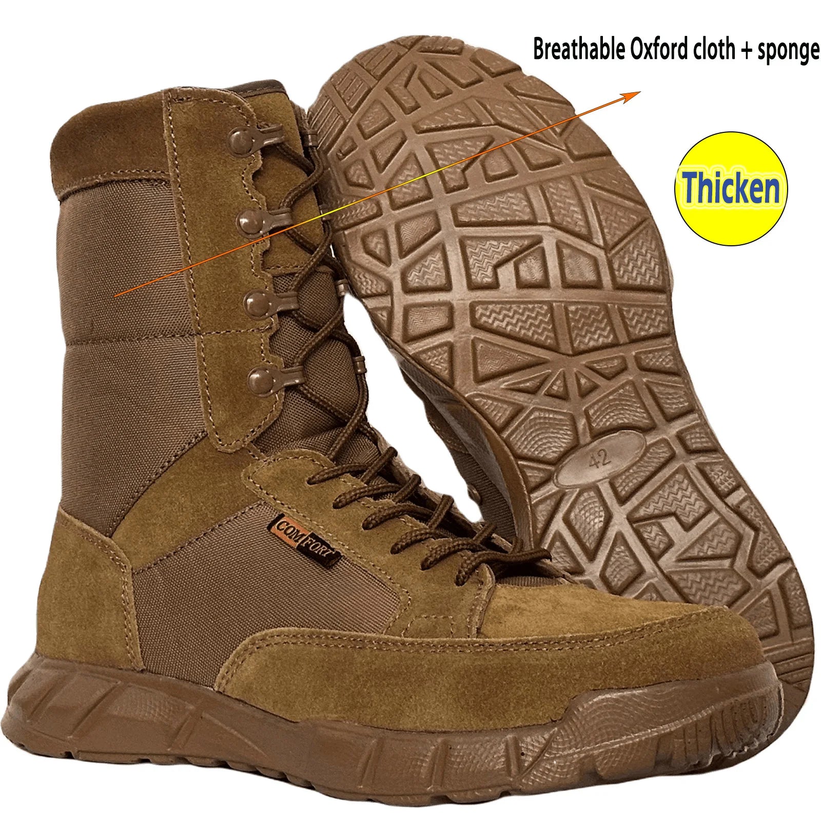 Men's Lightweight Waterproof Tactical Combat Boots
