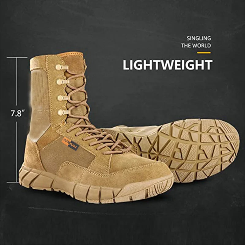 Men's Lightweight Waterproof Tactical Combat Boots