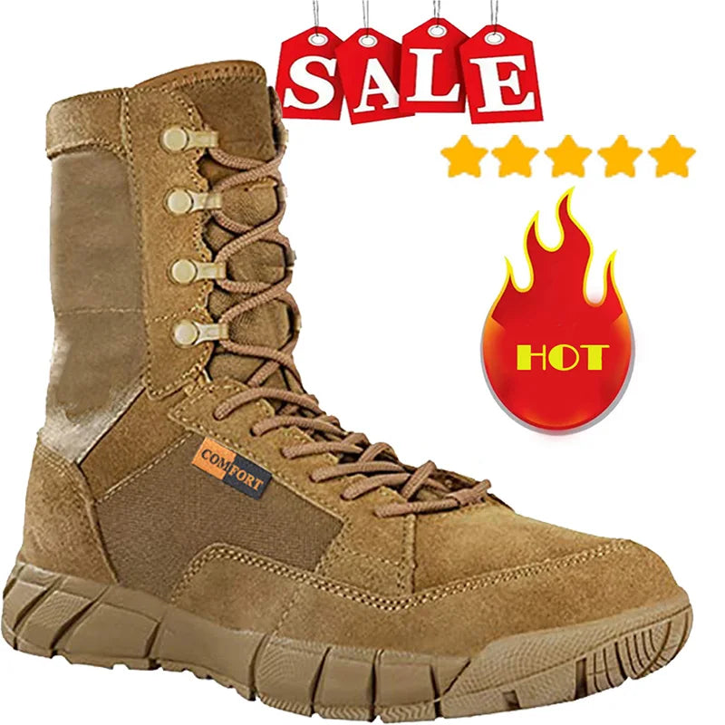 Men's Lightweight Waterproof Tactical Combat Boots