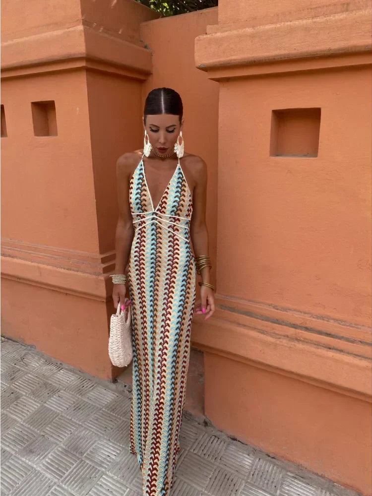 Serena™ | Abito Lungo Schiena Scoperta